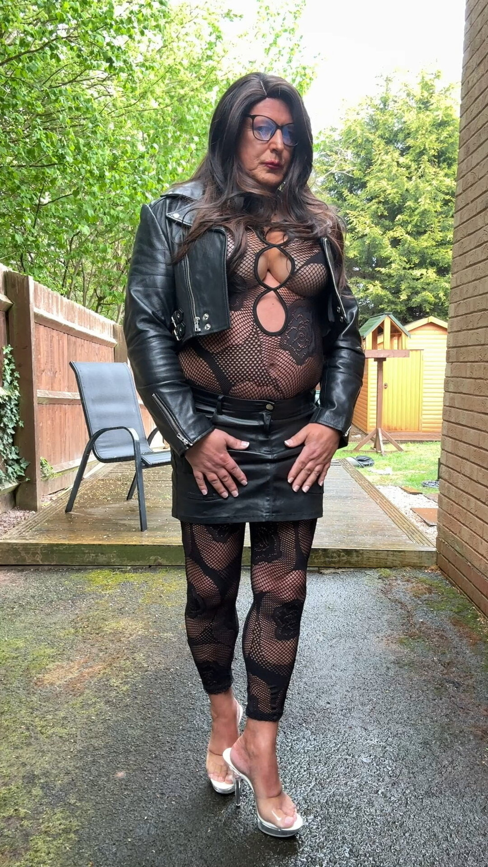 Sexy Crossdresser kellycd2022 in fishnet body stocking  #18