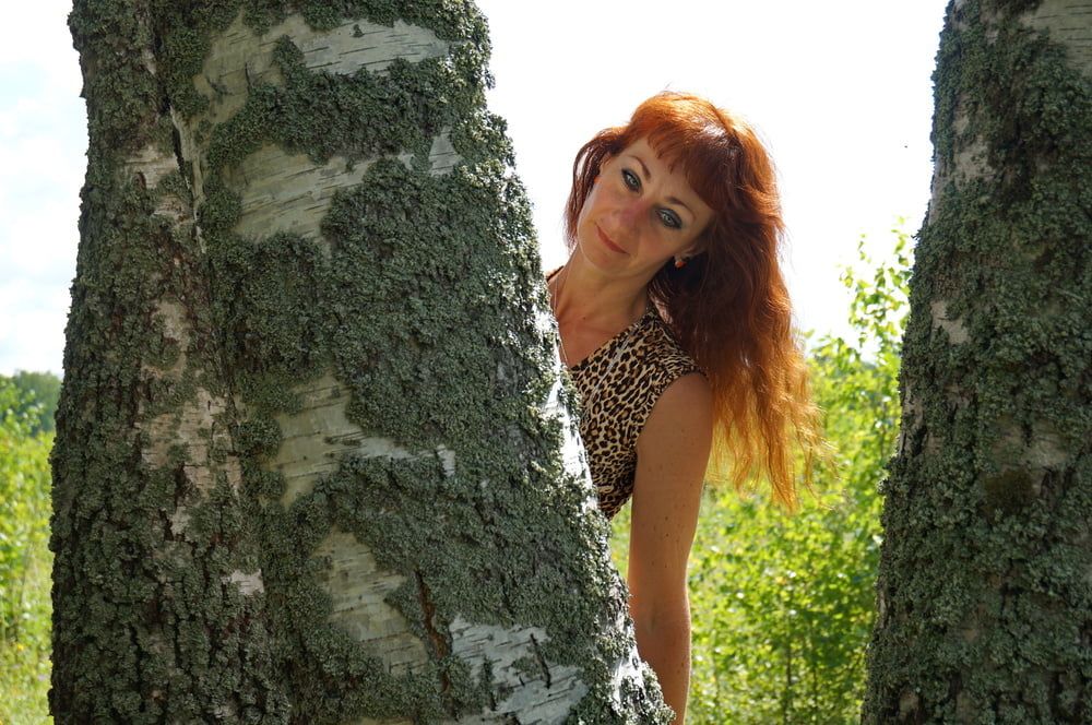 Red Hair and Birch #9