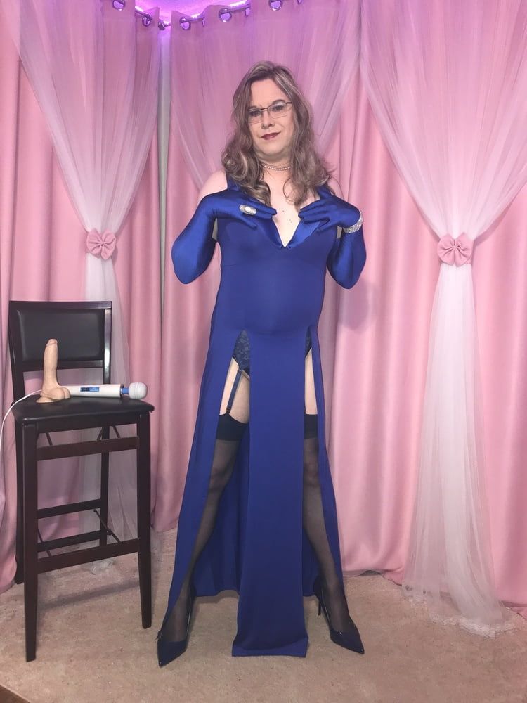  Joanie - Blue Maxi Vest Dress and Lady Marlene Part 3 #29