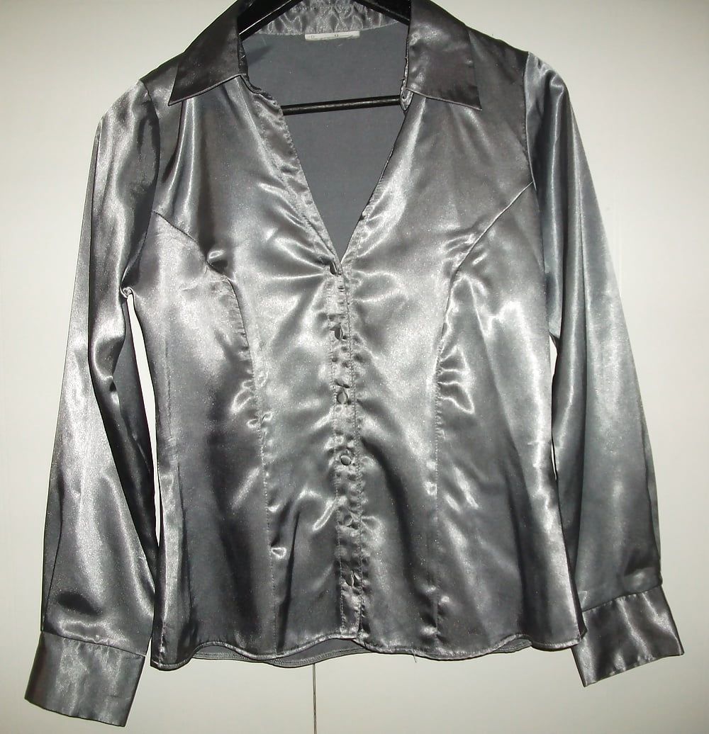 Silk and satin blouses #4