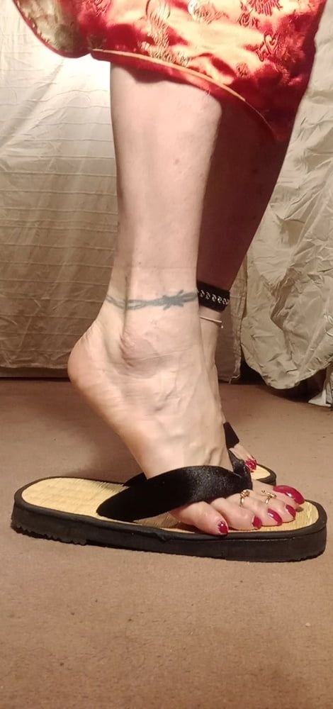 asian ts sexy feet in sandals, mules, high hells .  #3