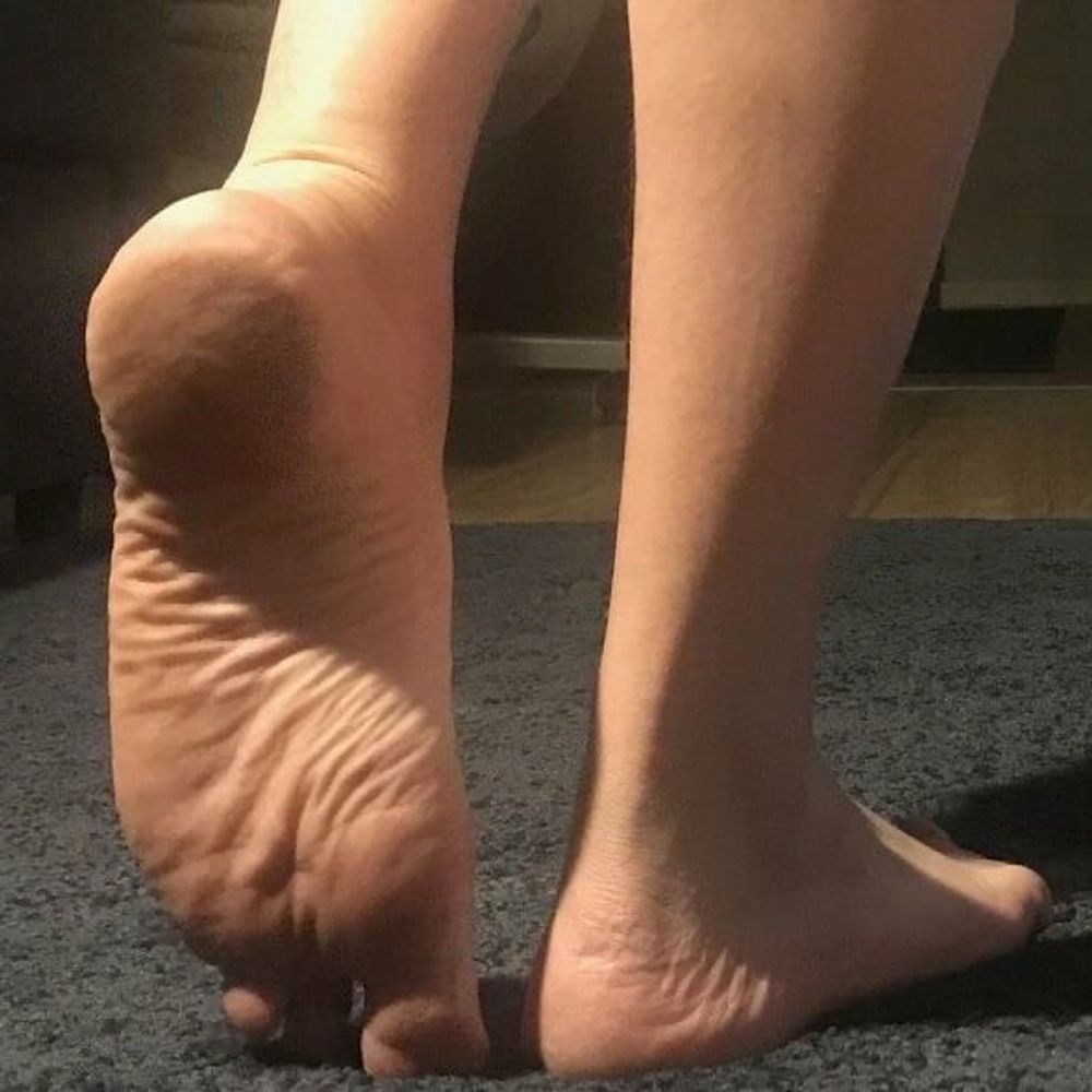 My wrinkled soles and butthole on display #15