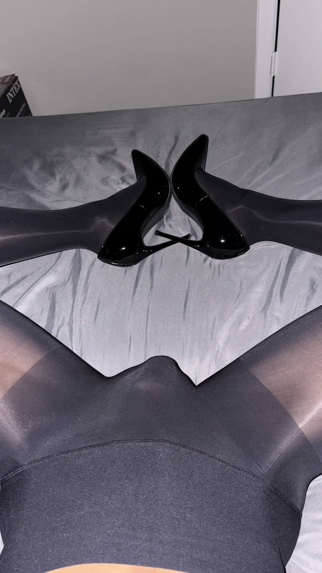 Shiny Nylons and Heels