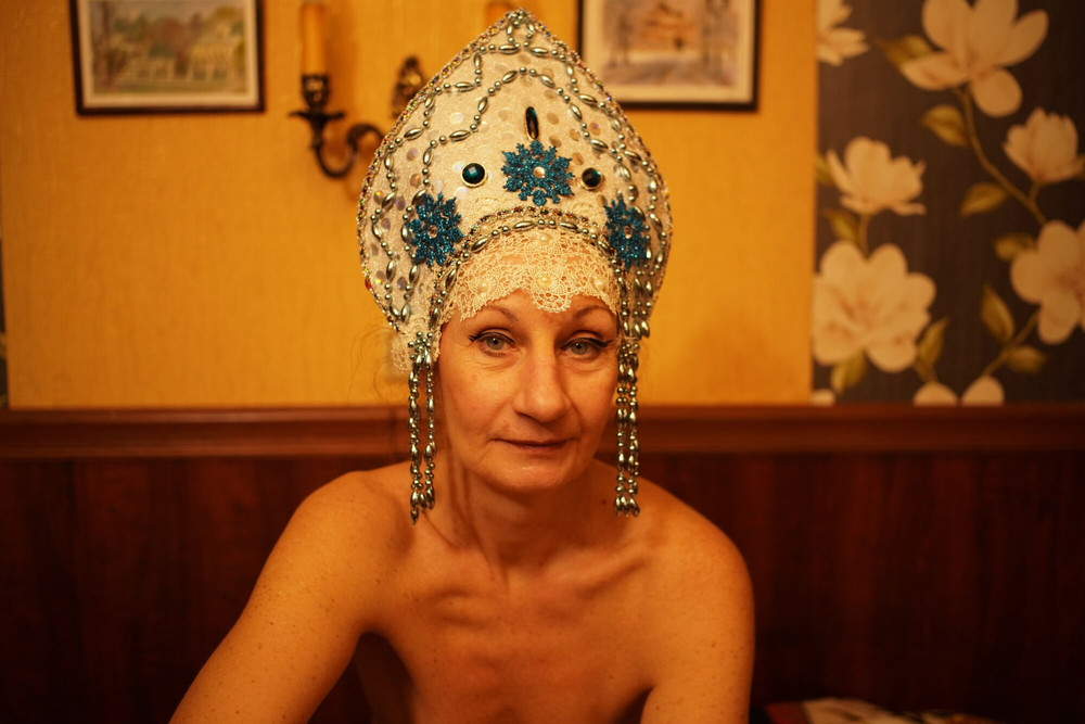 In russian headcover #32