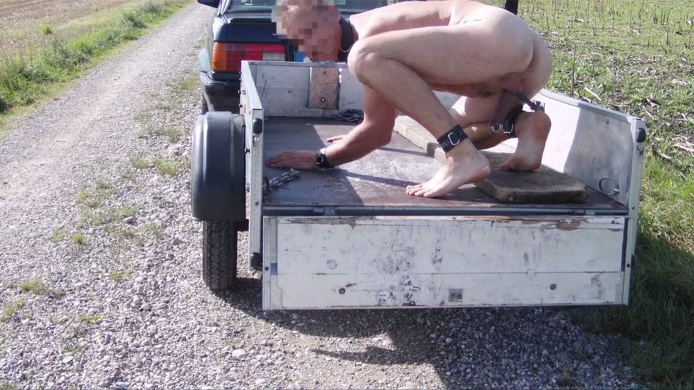 Car Trailer Outdoor Slave Man #17