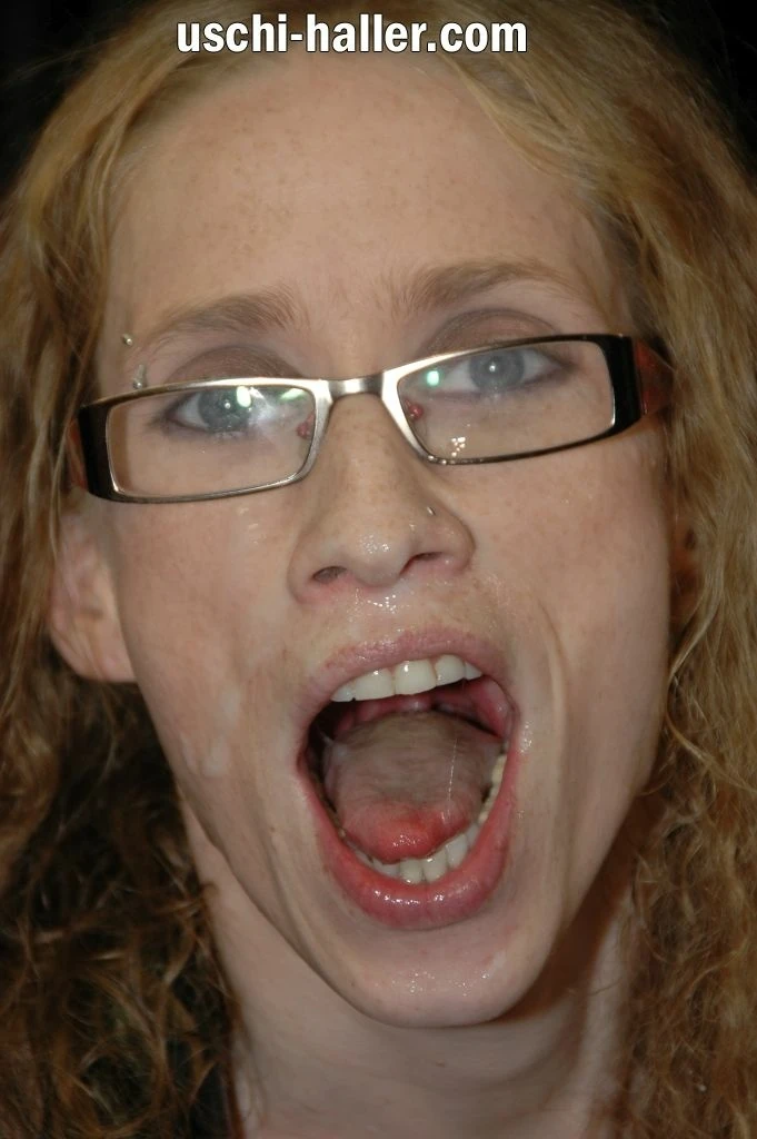 Amateur cum &amp; piss gangbang with redhead MILF Rita #15