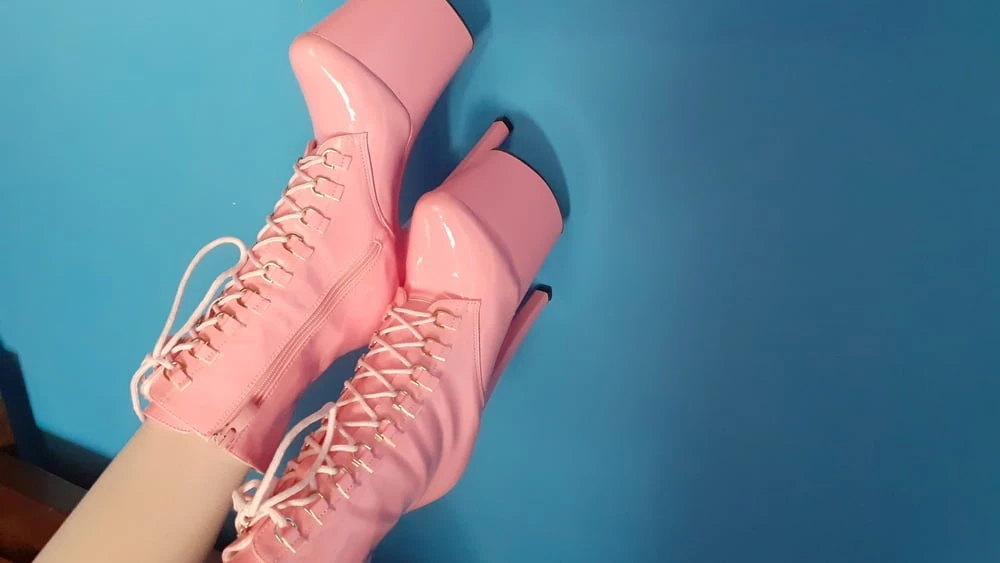 Pink Ankle Boots #2
