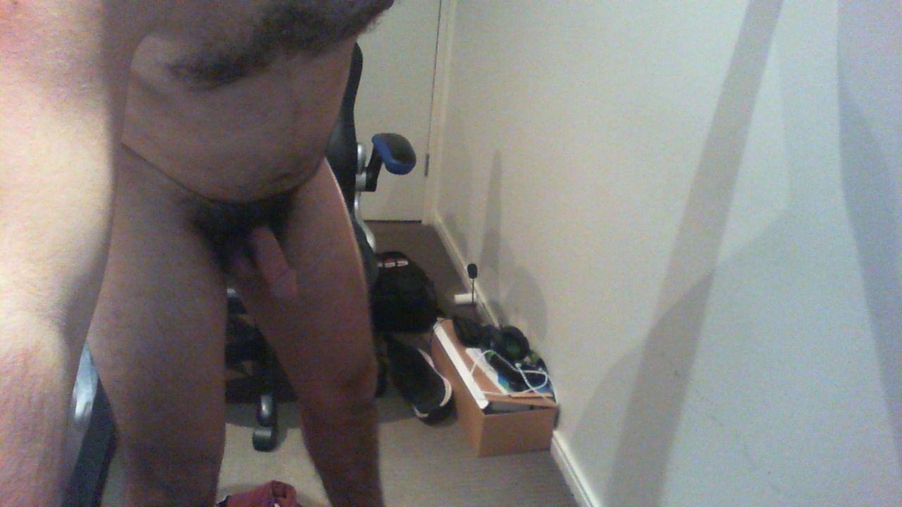Naked men in bedroom Day2 with playing cock and also nipples #3