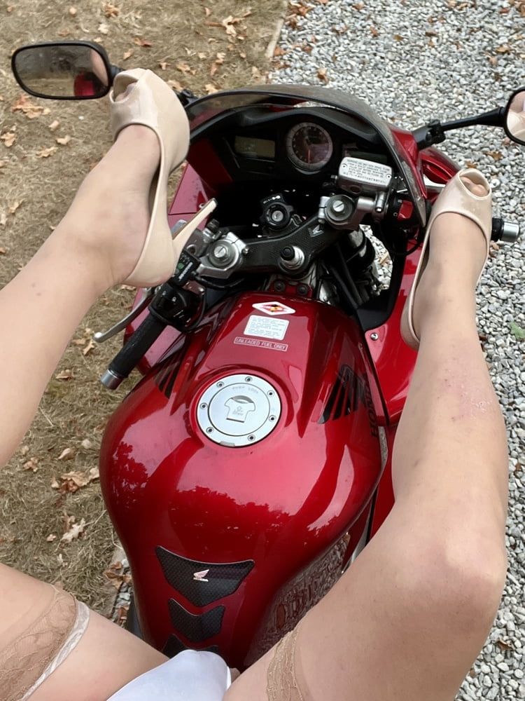 Sissy no her motorcycle  #56