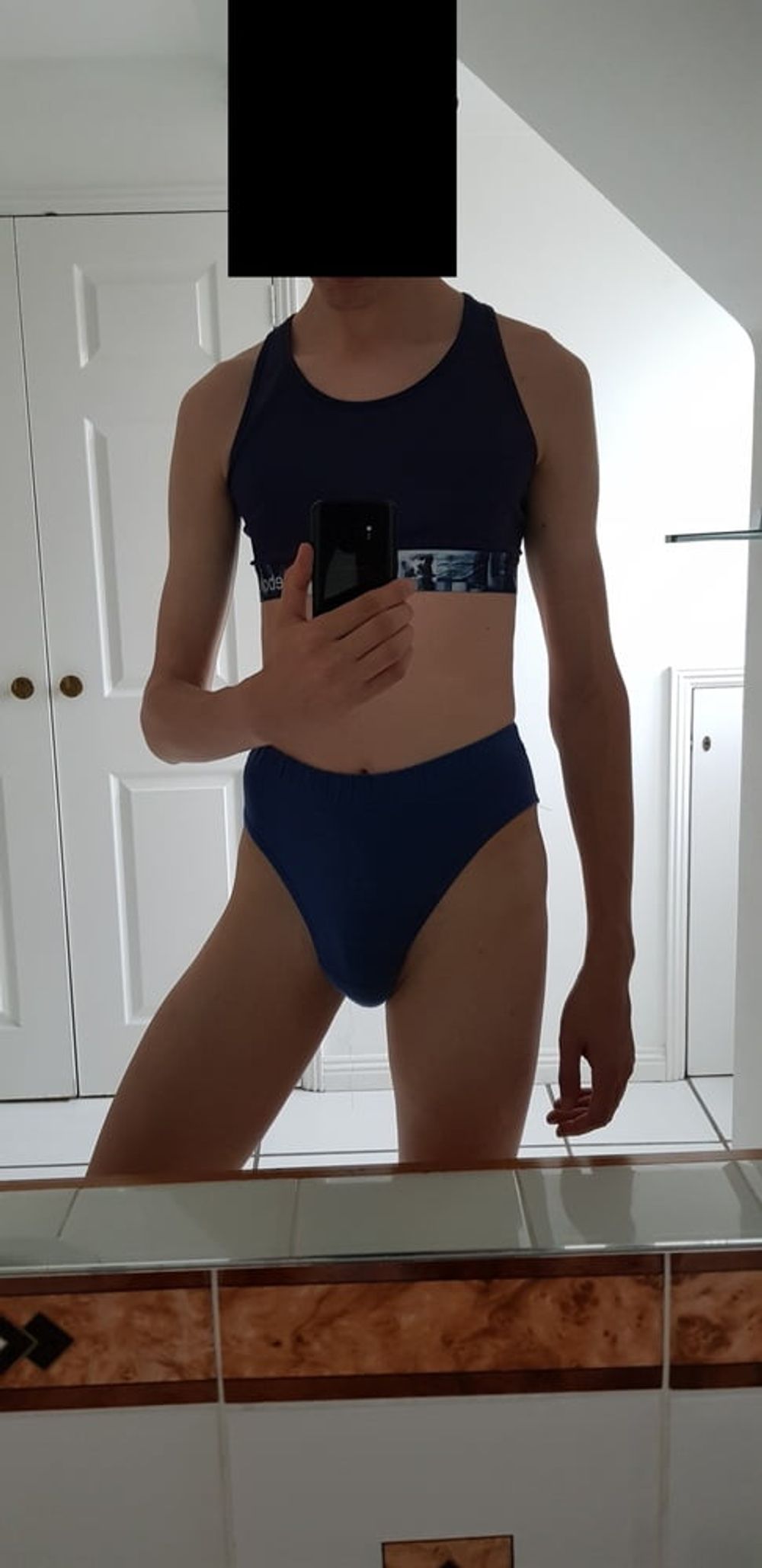 Reebok blue sports bra #10