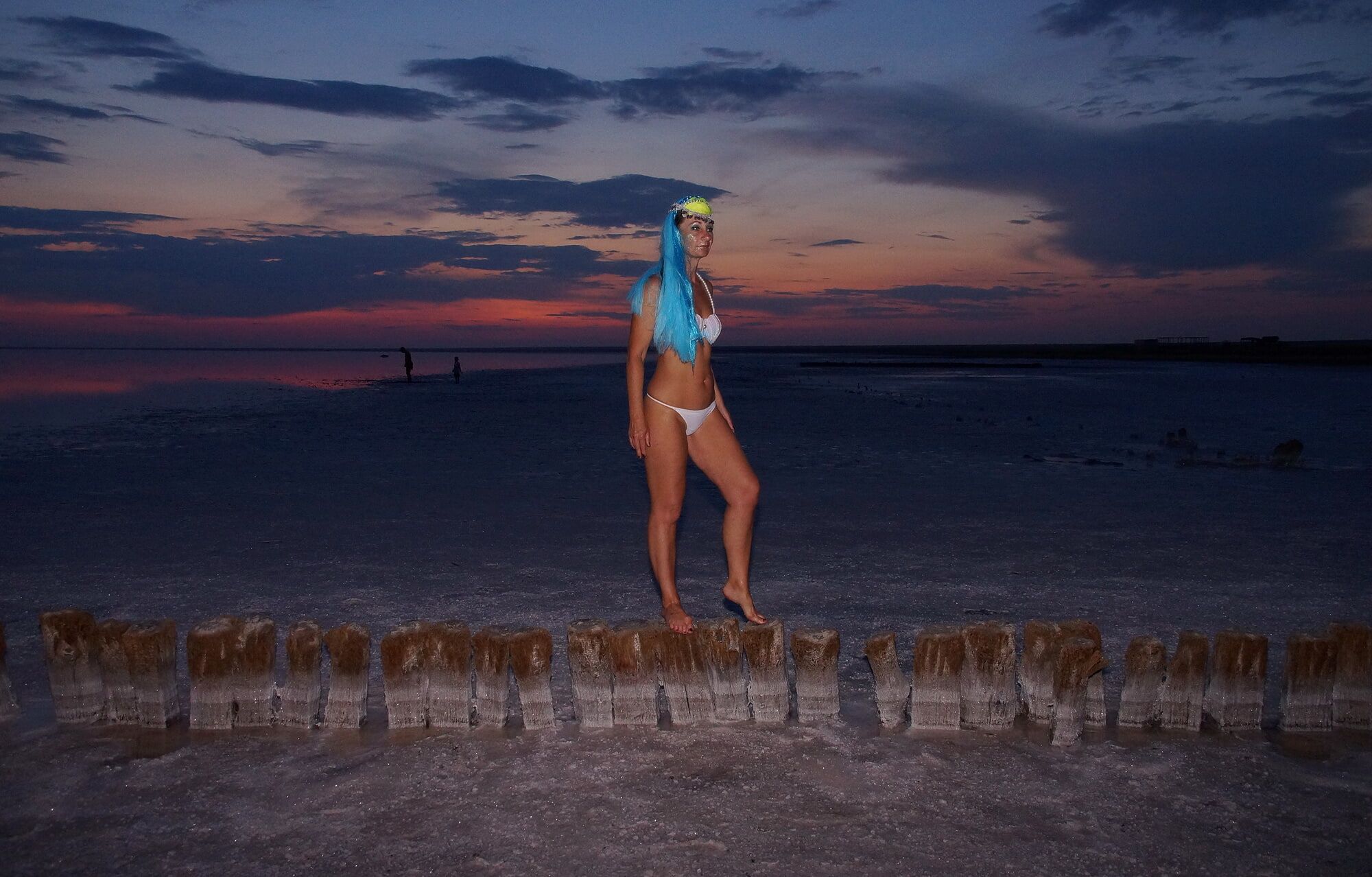Bikini on Sunset Background #12