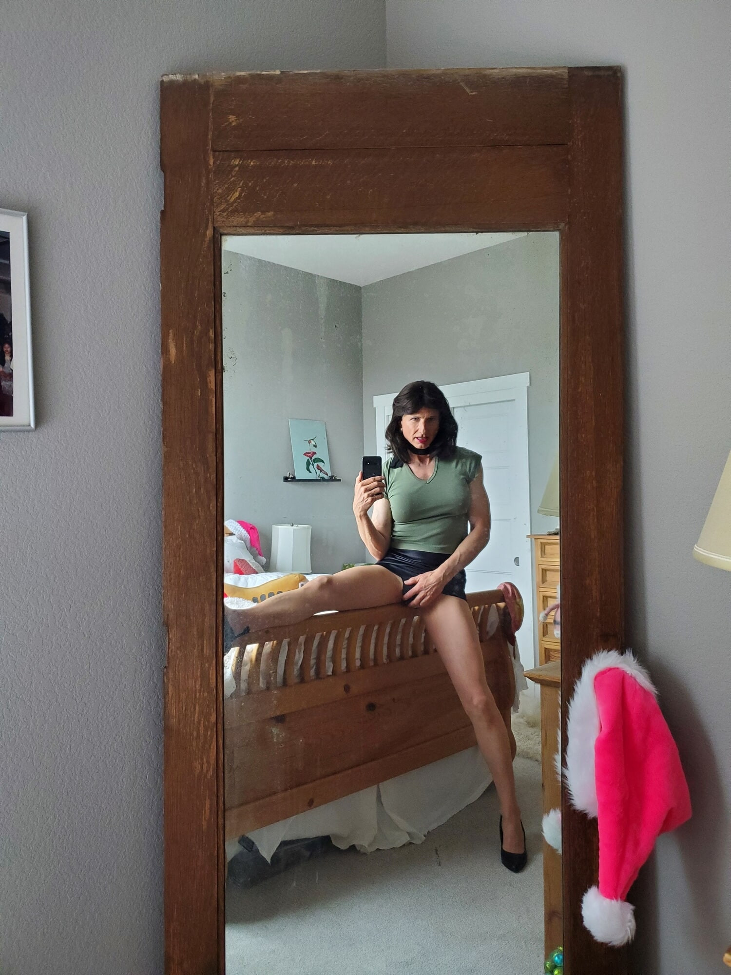 Black mini skirt #20