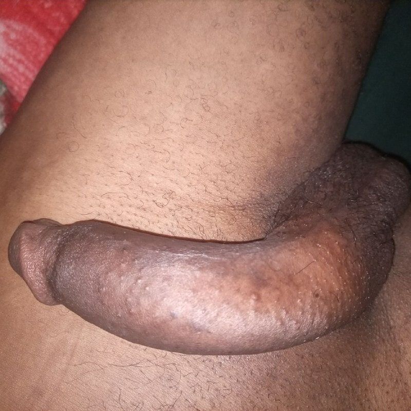 African teen shows off dick and fat boy pussy