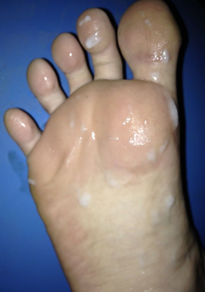 My Foot with Cum #12