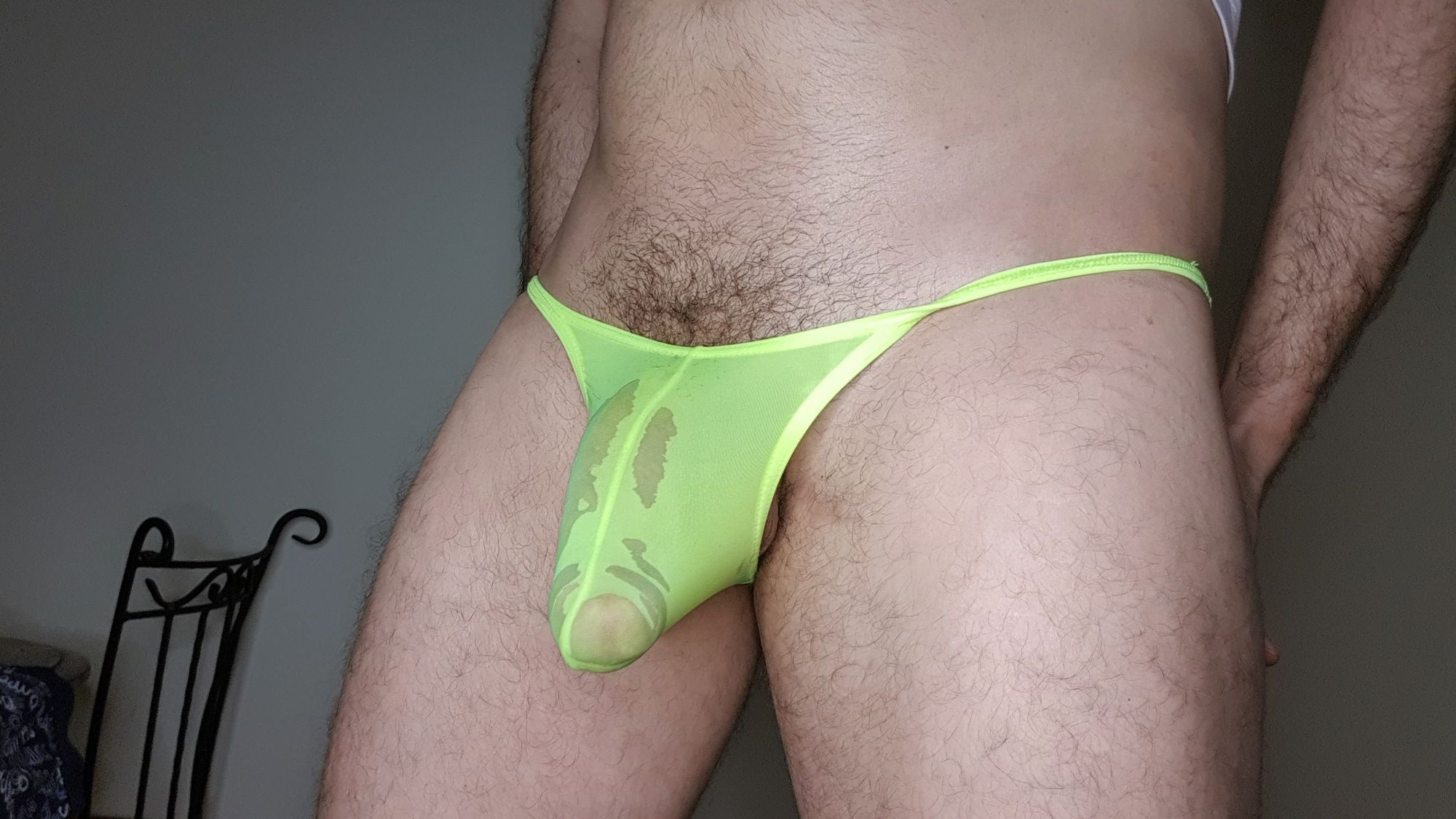 Oiled Bulge in yellow briefs #53