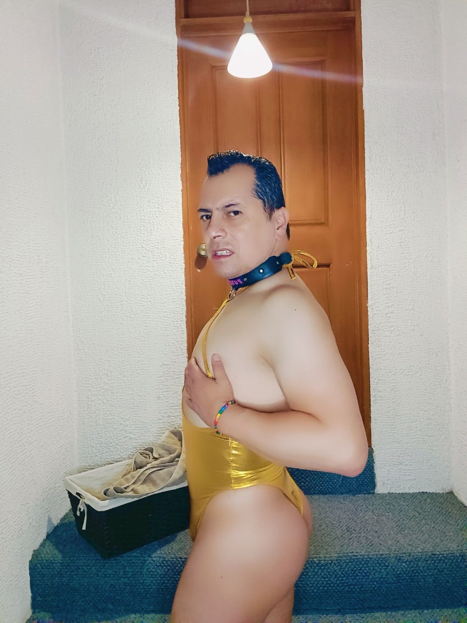 My erotic golden lingerie #3