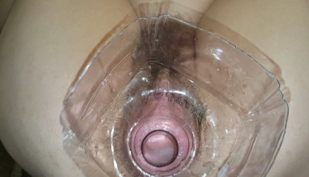 Creampie Through Funnel Hairy Pussy Gets Load #7