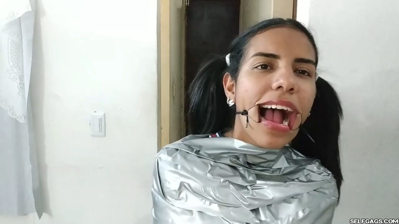 Mummified Latina Slut Mouth Hooked And Helpless #12