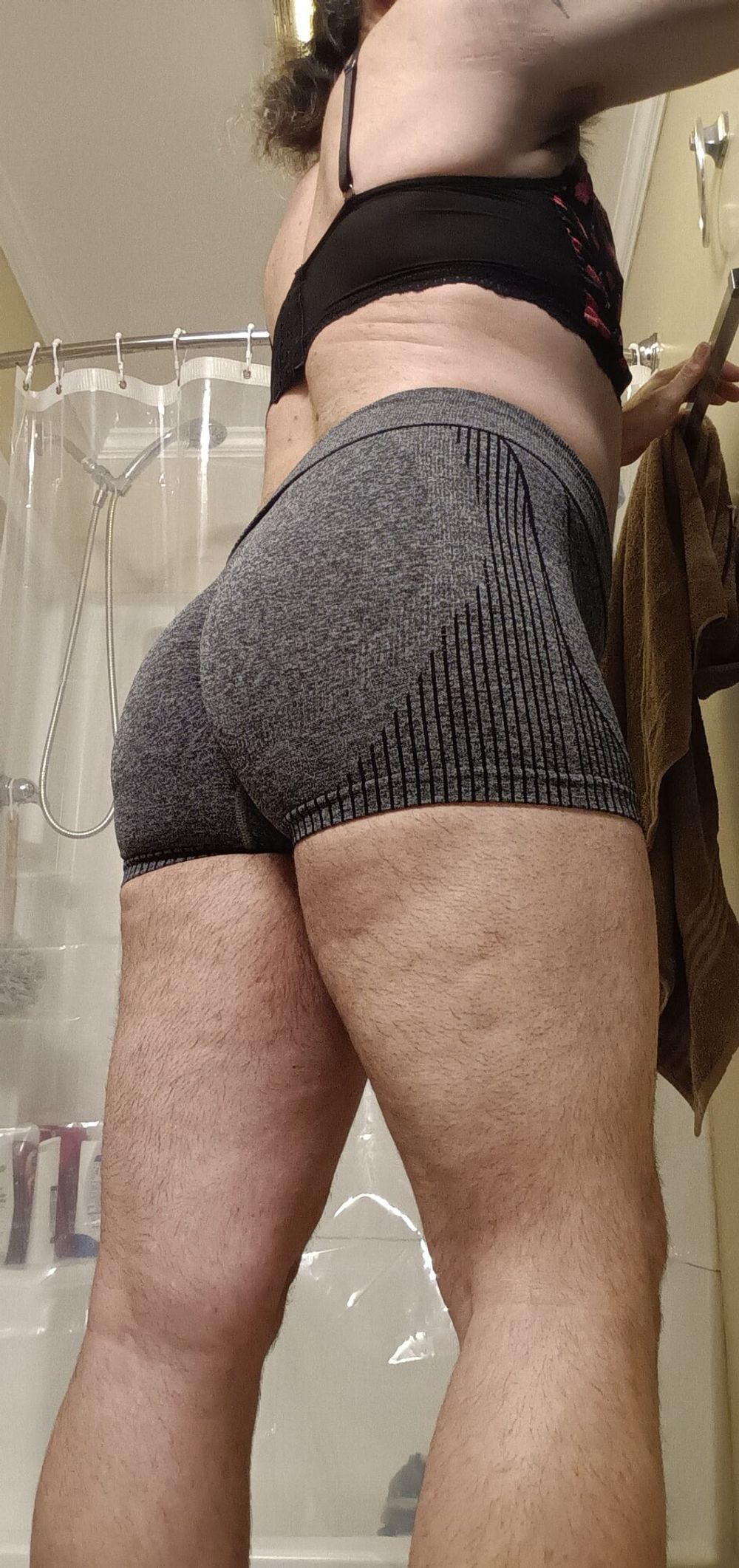 Ass looks so good in my little sexy shorts.... What do you t #15