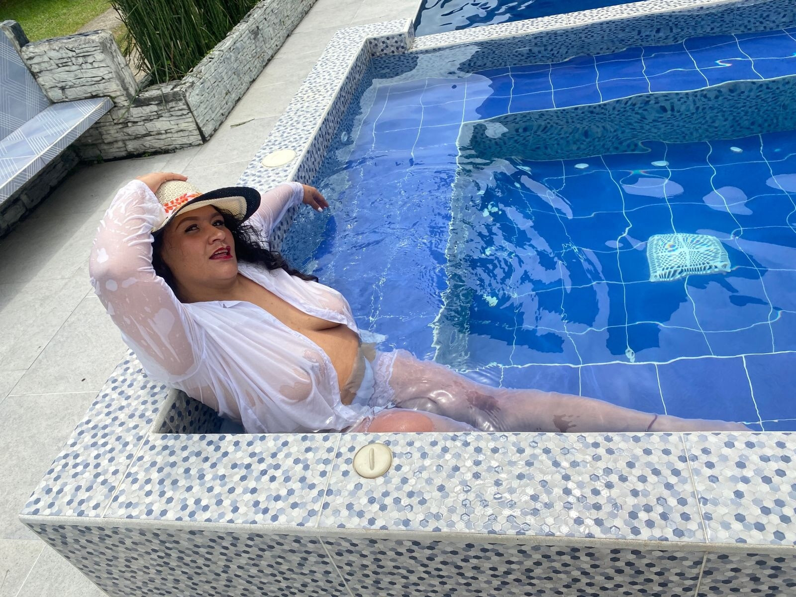 Enjoying a pool day  #7