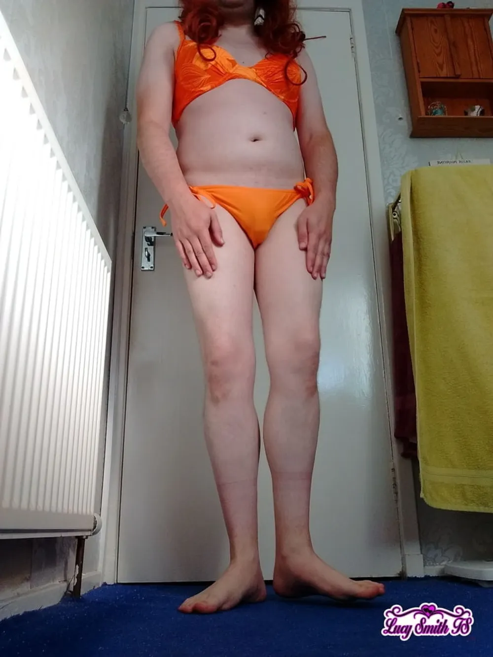 Sissy Orange Bikini #16