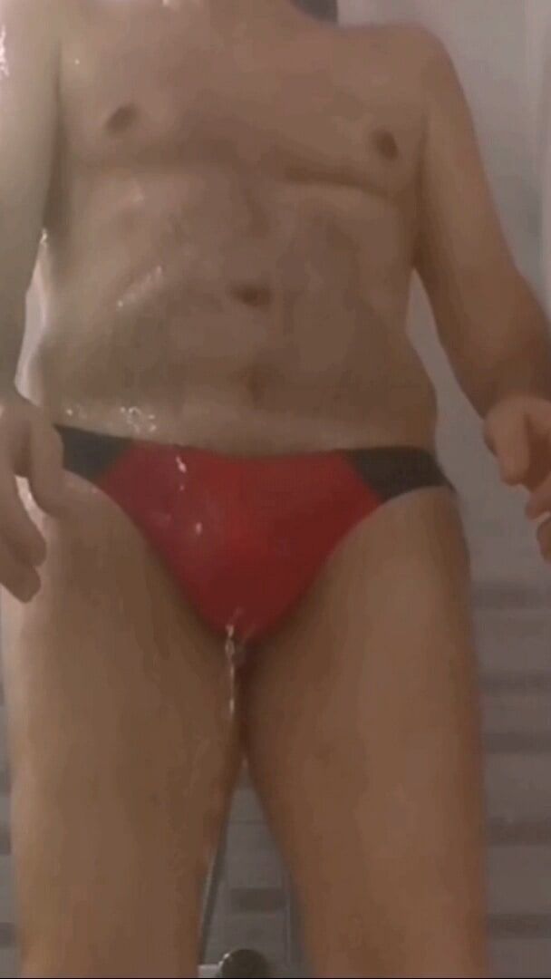 HOT WET RED THONG #6