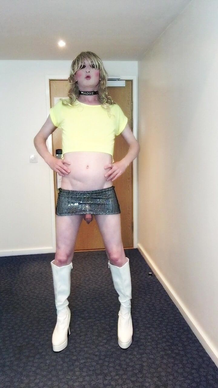 Sissy Poses In Sparkly Skirt #5