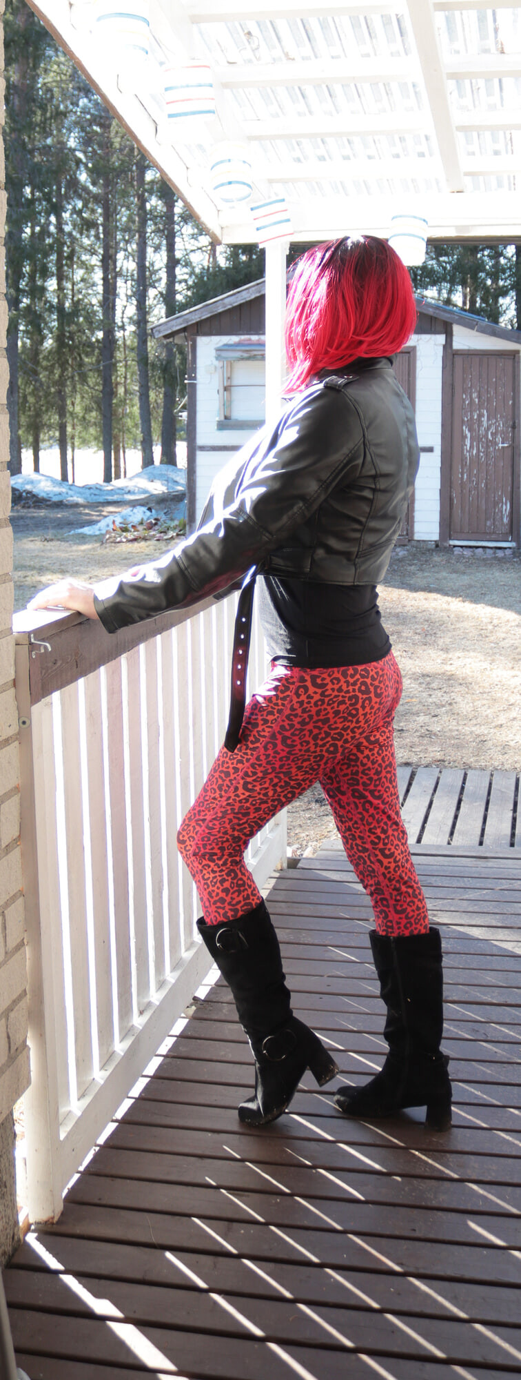Me posing outside #2
