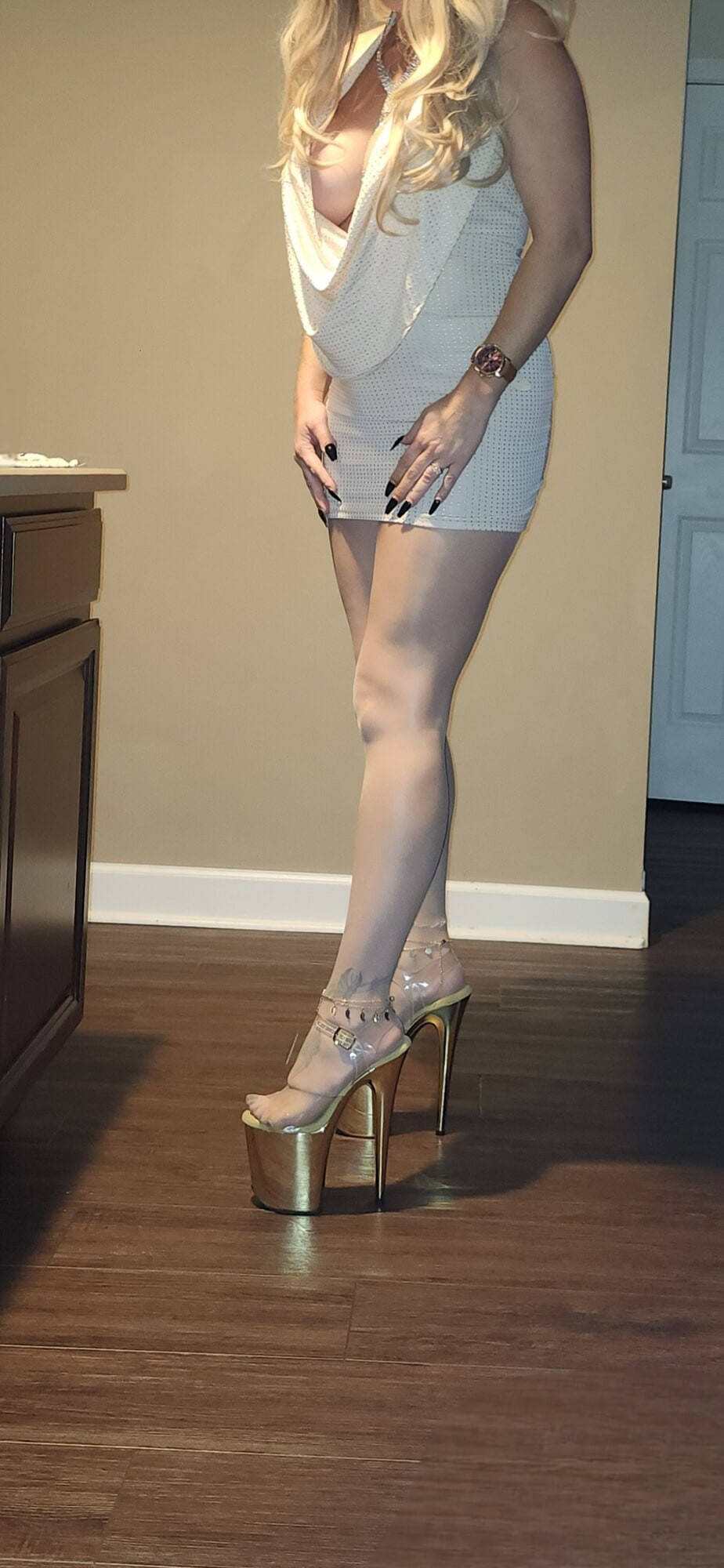 High Heels Pantyhose And Sexy Dress #39