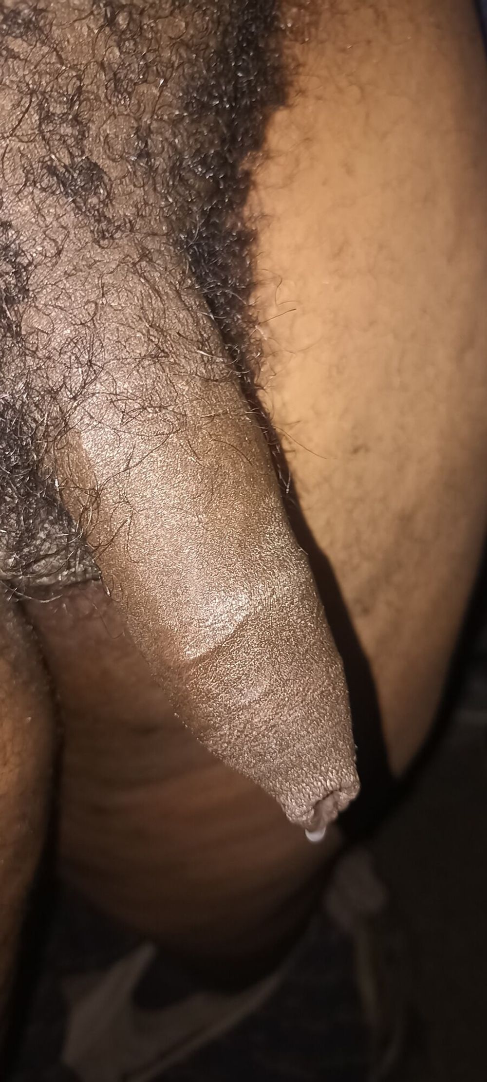 Uncut, black, foreskin cock #3