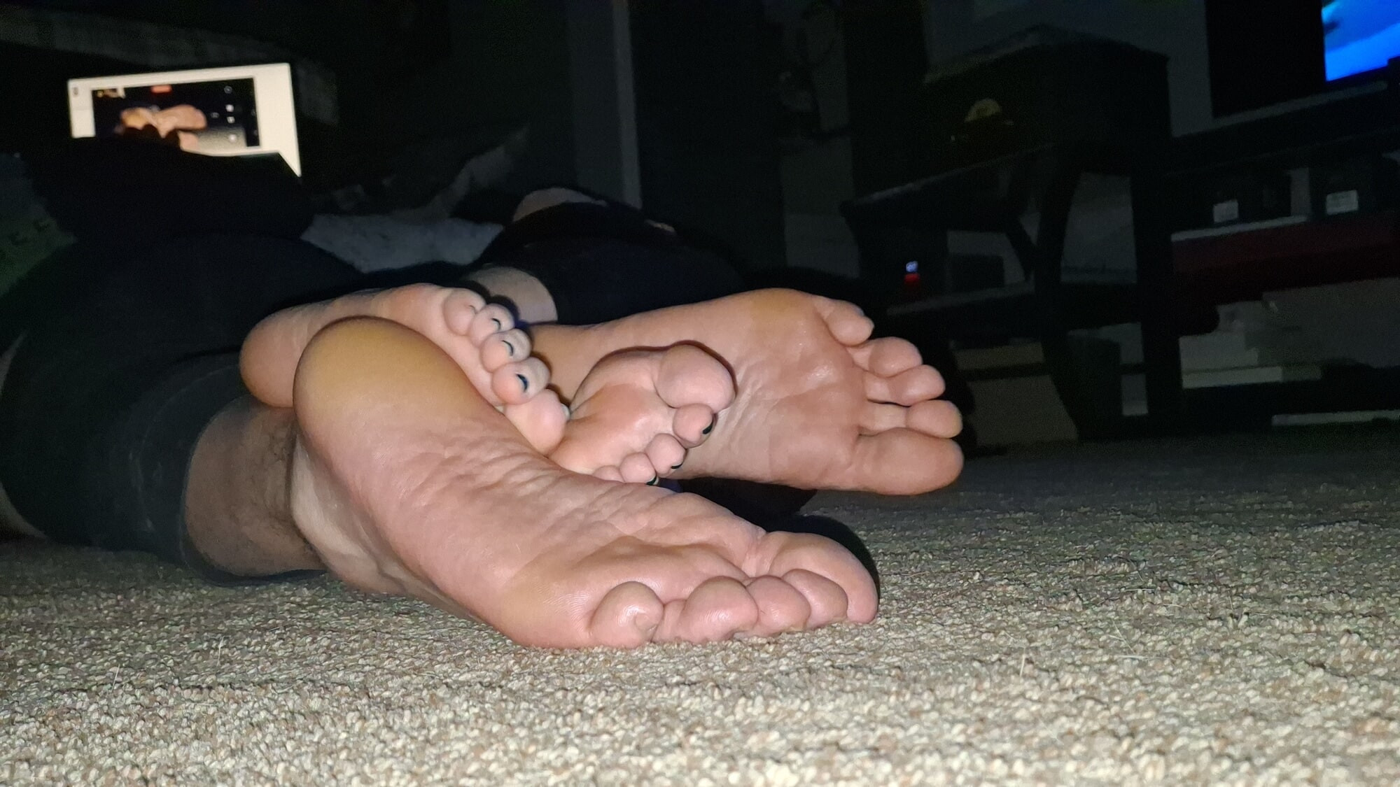 playing footsie while on the floor #8