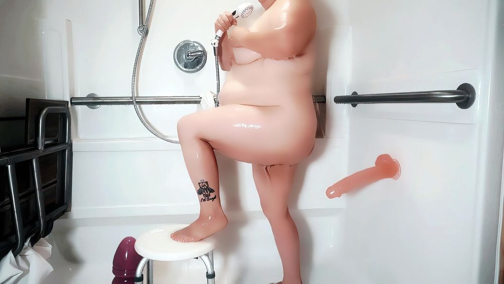 Showering and Big Dildo Photoset #12