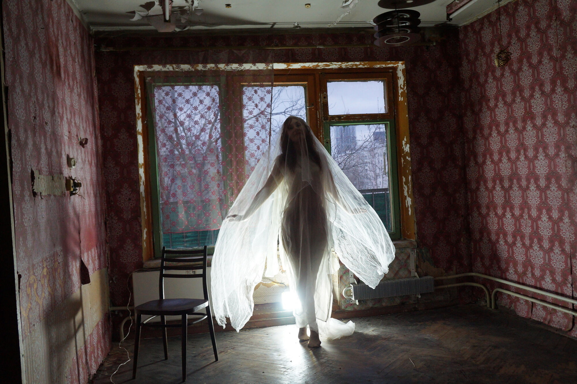 Ghost in a-maj in abandoned House #12