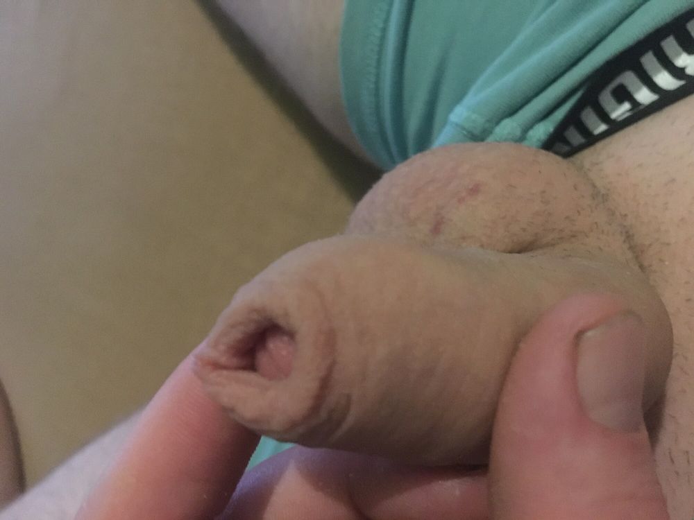 Foreskin Play With Cum Filled Balls  #33