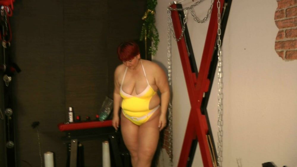 Balloon fun in a bathing suit #28