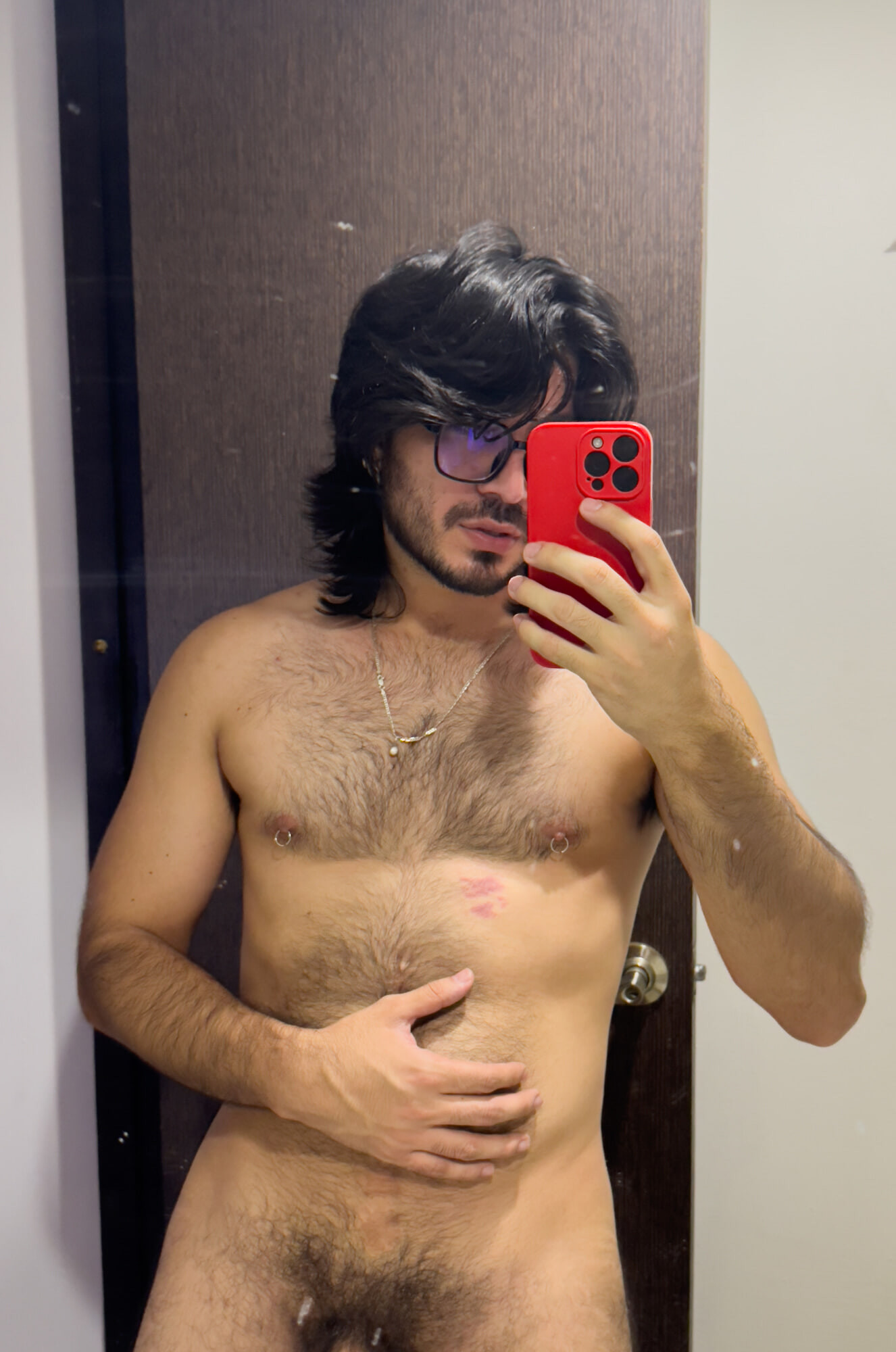 My hairy and naked body in the bathroom!  #2