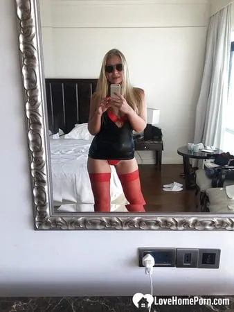 astonishing girlfriend tries on a couple of outfits         