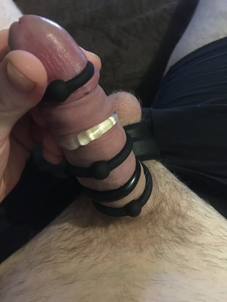 Tied Up Cock And Balls with Rings #12