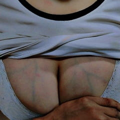 Cow girl boobs veins 
