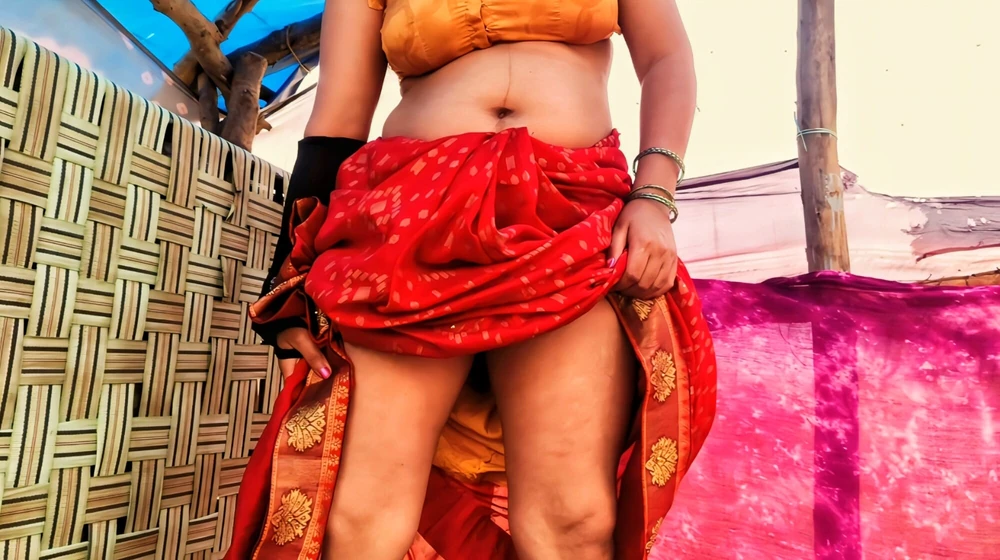 Indian village Poor Aunty Fucked By landlord son's hot desi #16
