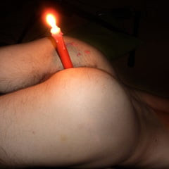Candle in ass