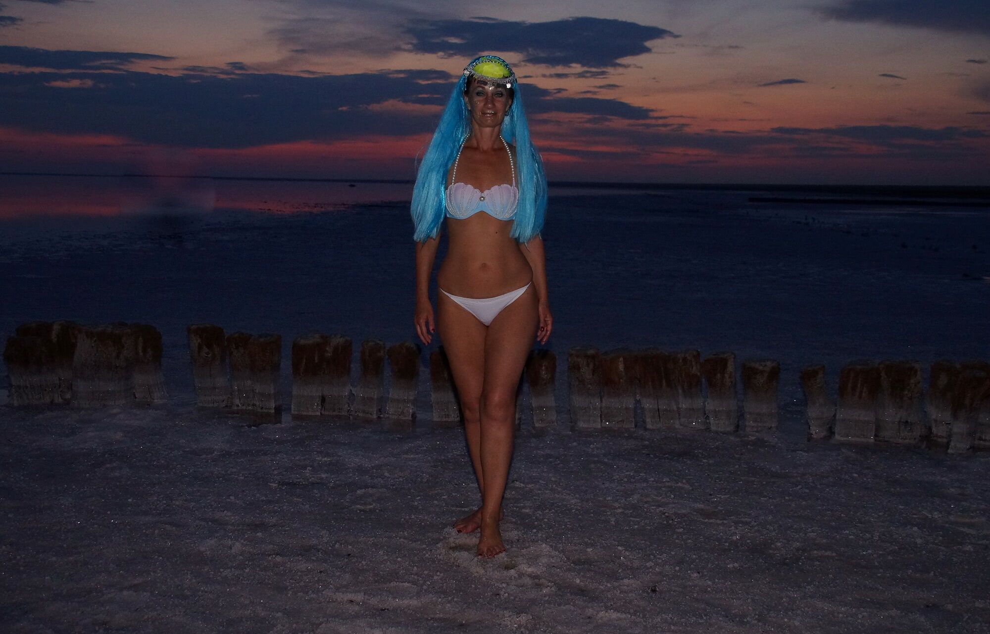 Bikini on Sunset Background #7