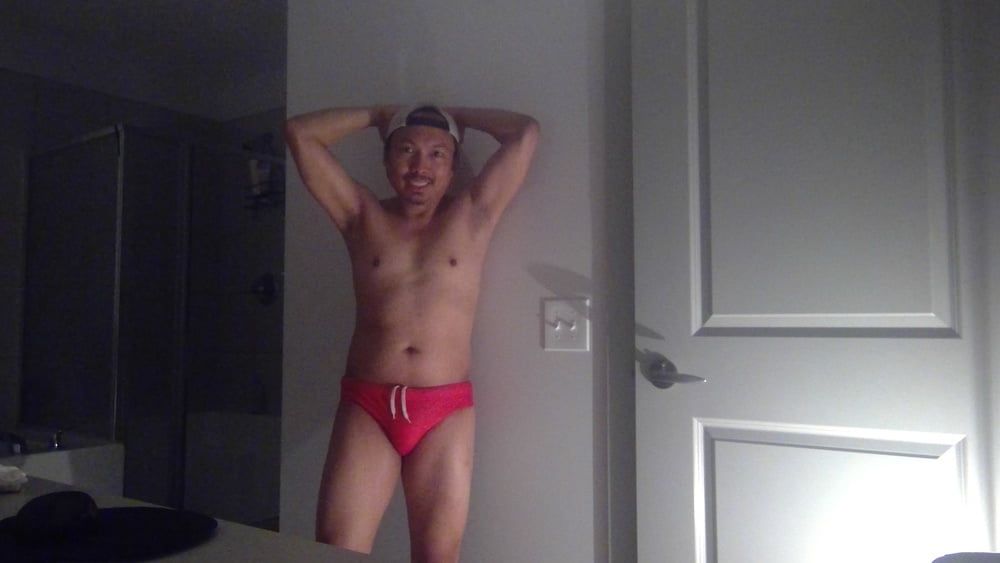 Posin&#039; in Red Speedos!