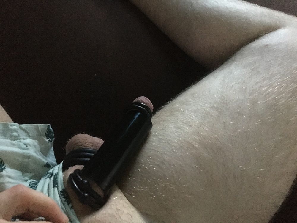 Balls With Rings And Cock With Homemade Cocksleeve And Rings #3