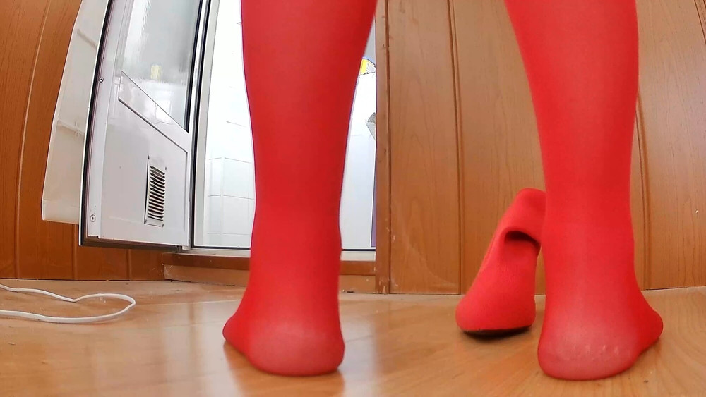 Red stockings and shoes #7
