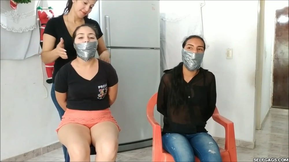 These Girls Wanted To Be Strongly Gagged By MILF - Selfgags #19