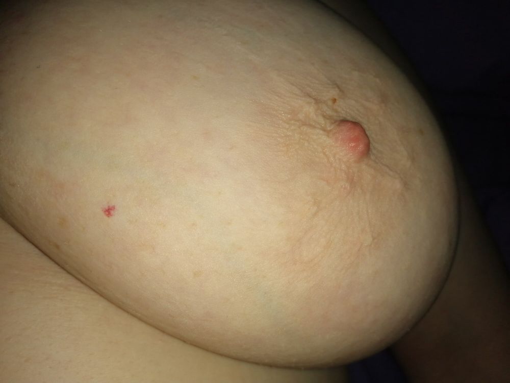 My nipples (photos taken from a lying position) #3