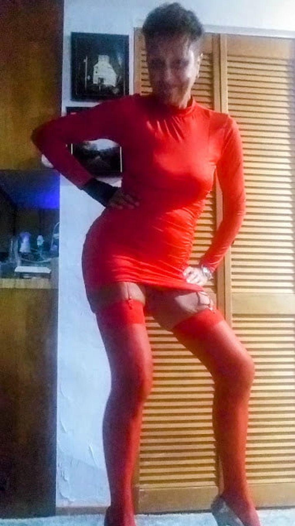 Who is the Lady in Red - cleanjean ... red lingerie that is! #11