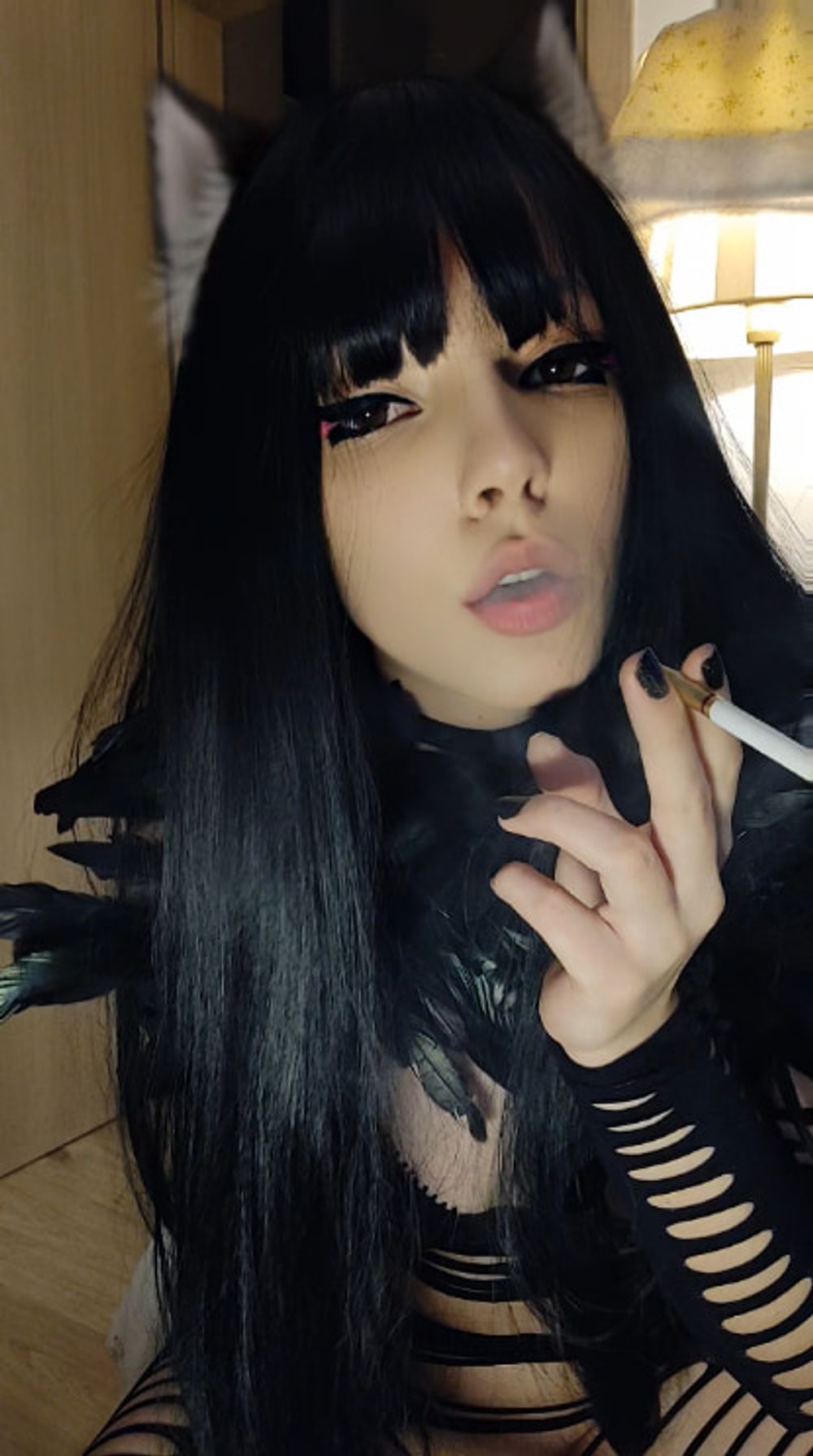 Goth puwussycat smoking #5