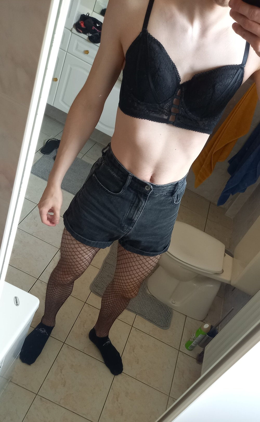 Teen Twink With Huge Cock Tries On Swimsuits, Stockings, ... #5
